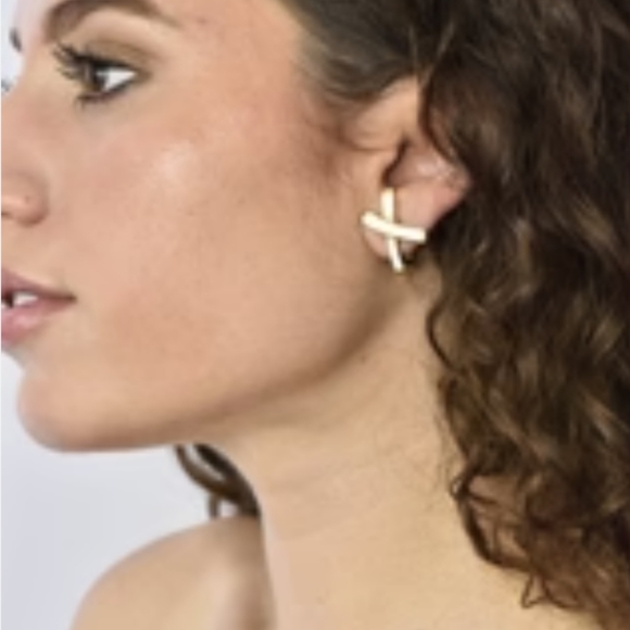 Tiffany & Co. 18K 1989 Paloma Picasso "X" Earring - Picture 5 of 5